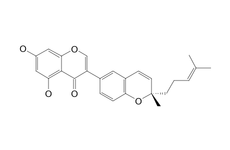 (2''S)-5,7-DIHYDROXY-[2''-METHYL-2''-(4-METHYL-3-PENTENYL)-PYRANO]-5'',6'':3',4'-ISOFLAVONE