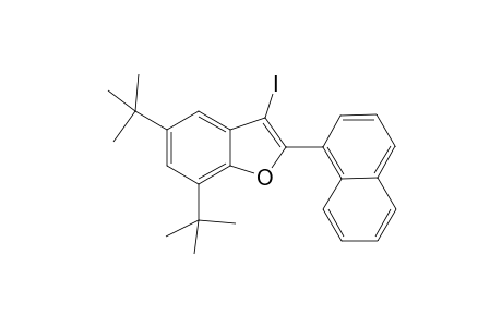 5,7-Di-tert-butyl-3-iodo-2-naphthalen-1-yl-benzofuran