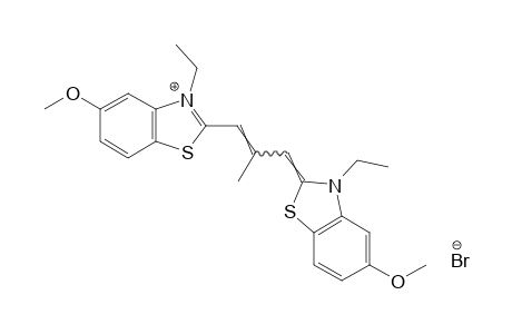 3-ETHYL-2-[3-(3-ETHYL-5-METHOXY-2-BENZOTHIAZOLINYLIDENE)-2-METHYLPROPENYL]-5-METHOXYBENZOTHIAZOLIUM BROMIDE