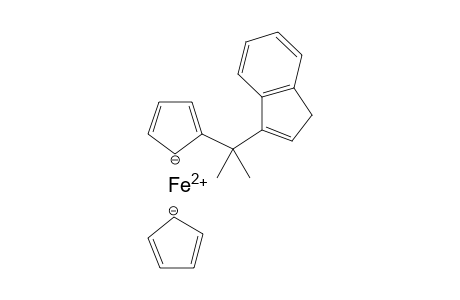 iron(II) 2-(2-(1H-inden-3-yl)propan-2-yl)cyclopenta-2,4-dien-1-ide cyclopenta-2,4-dien-1-ide