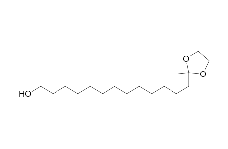 2-(13-hydroxytridecyl)-2-methyldioxolane