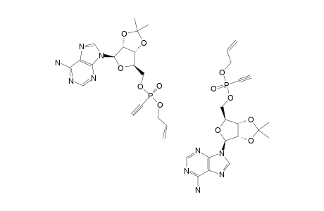 ACETYLENE-BETA-(2',3'-O,O-ISOPROPYLIDENE)-5'-O-(ALLYL-ETHYNEPHOSPHONYL)-D-ADENOSINE