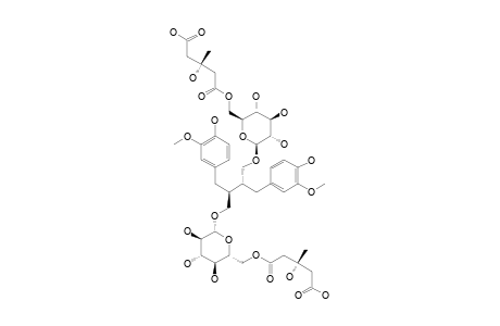 6A,6A'-DI-HMG-SDG;6A,6A'-DIHYDROXYMETHYLGLUTARYL-SECOISOLARICIRESINOL-DIGLUCOSIDE