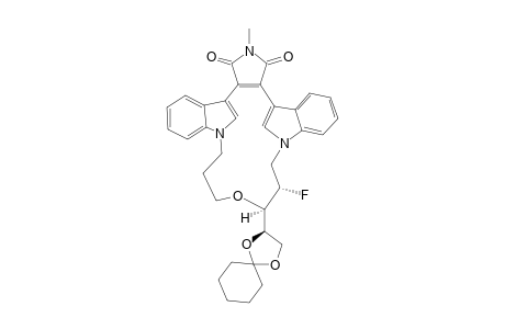 #15;(19R,20S)-19-[(2-R)-1,4-DIOXASPIRO-[4.5]-DECANYL]-20-FLUORO-4-METHYL-18-OXA-4,14,21-TRIAZAHEXACYCLO-[20.6.1.1(7,14).0(2,6).0(8,13).0(22,28)]-TRIACONTA-1(29