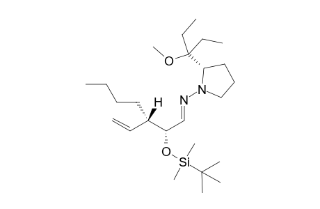 (2S,2'R,3'S)-1-(3'-Butyl-2'-tert-butyldimethylsilyloxy-1'-pent-4'-enylideneamino)-2-(1-ethyl-1-methoxypropyl)pyrrolidine