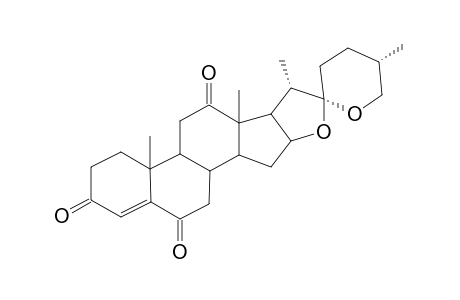 25R-SPIROSTAN-4-ENE-3,6,12-TRIONE