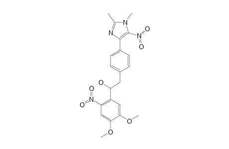 1-(4,5-DIMETHOXY-2-NITROPHENYL)-2-[4-(1,2-DIMETHYL-5-NITRO-1H-IMIDAZOL-4-YL)-PHENYL]-ETHANOL