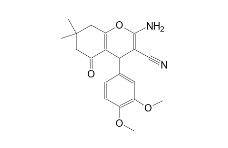 2-amino-4-(3,4-dimethoxyphenyl)-7,7-dimethyl-5-oxo-5,6,7,8-tetrahydro-4H-chromene-3-carbonitrile