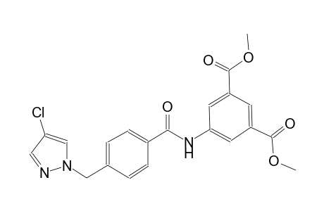 dimethyl 5-({4-[(4-chloro-1H-pyrazol-1-yl)methyl]benzoyl}amino)isophthalate