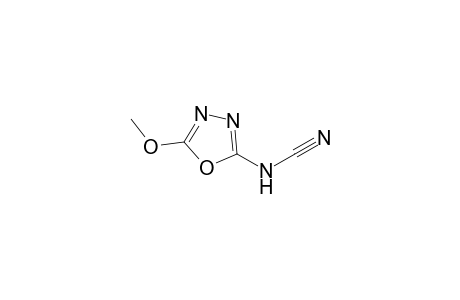 (5-methoxy-1,3,4-oxadiazol-2-yl)cyanamide