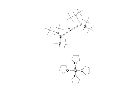 3-(-)*[LI-[THF-(4)]-(+)];1,1,3,3-TETRAKIS-(DI-TERT.-BUTYLMETHYLSILYL)-1,3-DISILA-2-INDATAALLENIC-[TETRA-(TETRAHYDROFURAN)-LITHIUM]-SALT