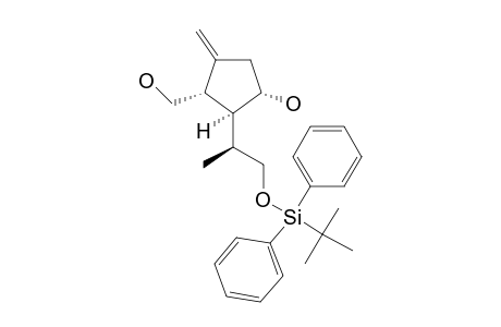 2-[2-(TERT.-BUTYLDIPHENYLSILANYLOXY)-1-METHYL-ETHYL]-3-HYDROXYMETHYL-4-METHYLENE-CYCLOPENTANOL