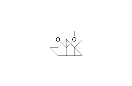 9,9-Dimethoxy-2-methyl-endo, exo-tetracyclo(3.3.1.0/2,4/.0/6,8/)nonan