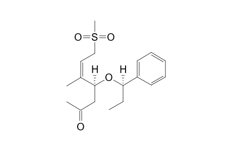 (4S,5Z)-5-METHYL-7-(METHYLSULFONYL)-4-[(R)-1-PHENYLPROPOXY]-HEPT-5-EN-2-ONE