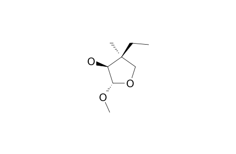 ERYTHRO-3-ETHYL-4-HYDROXY-5-METHOXY-3-METHYL-TETRAHYDROFURAN