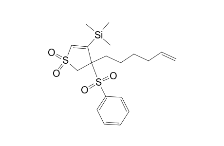 (3-besyl-3-hex-5-enyl-1,1-diketo-2H-thiophen-4-yl)-trimethyl-silane