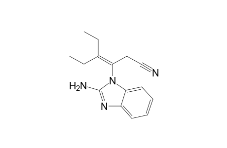 3-(2-amino-1-benzimidazolyl)-4-ethyl-3-hexenenitrile