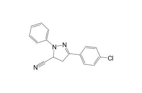 5-(4-Chlorophenyl)-2-phenyl-2-pyrazoline-3-carbonitrile