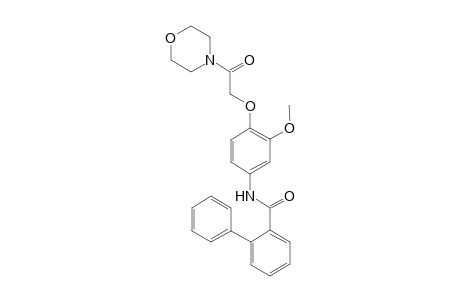 N-{3-methoxy-4-[2-(morpholin-4-yl)-2-oxoethoxy]phenyl}-2-phenylbenzamide