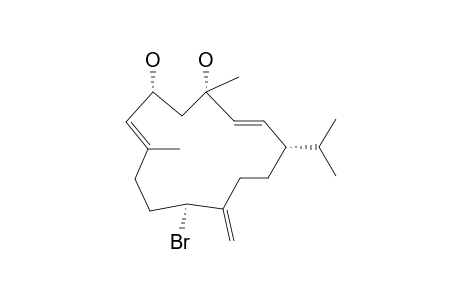 (1-S,2-E,4-S,6-R,7-E,11-S)-2,7,12-(20)-CEMBRATRIENE-11-BROMO-4,6-DIOL