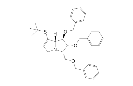 (1R,2R,3S,8S)-1,2-dibenzoxy-3-(benzoxymethyl)-7-(tert-butylthio)-2,3,5,8-tetrahydro-1H-pyrrolizine