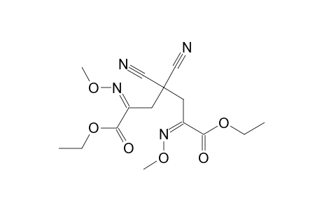 Heptanedioic acid, 4,4-dicyano-2,6-bis(methoxyimino)-, diethyl ester