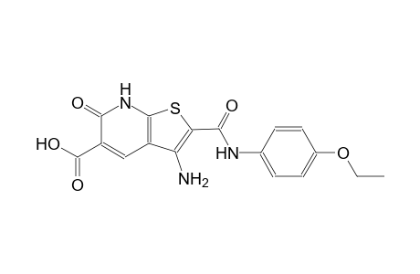 3-amino-2-[(4-ethoxyanilino)carbonyl]-6-oxo-6,7-dihydrothieno[2,3-b]pyridine-5-carboxylic acid