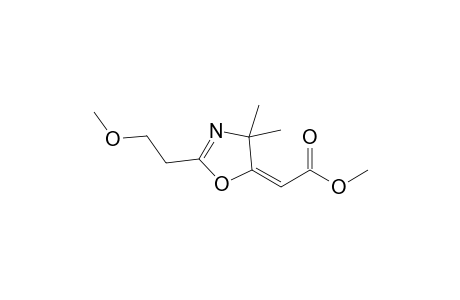 (E)-[2-(2-Methoxyethyl)-4,4-dimethyl-4H-oxazol-5-ylidene]acetic acid methyl ester