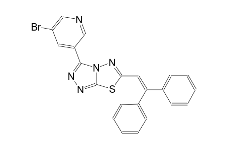 [1,2,4]triazolo[3,4-b][1,3,4]thiadiazole, 3-(5-bromo-3-pyridinyl)-6-(2,2-diphenylethenyl)-