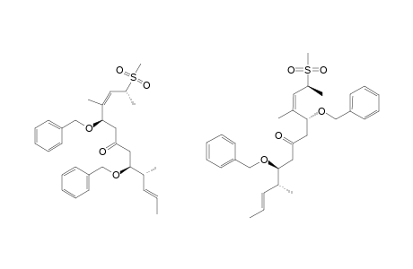 #49+#50;MIXTURE;(2E,4SR,5RS,9RS,10Z,12SR)+(2E,4SR,5RS,9SR,10Z,12RS)-5,9-DI-(BENZYLOXY)-4,10-DIMETHYL-12-(METHYLSULFONYL)-TRIDECA-2,10-DIENE-7-ONE