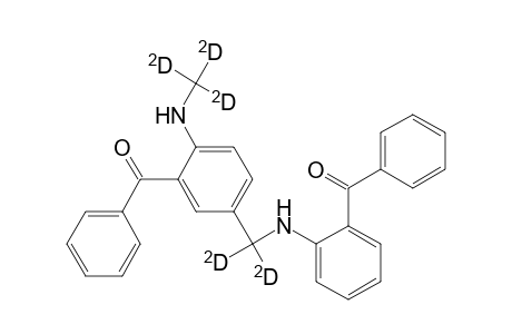 5-[(O-Benzoylanilino)methyl-D2]-2-(methyl-D3-amino)benzophenone