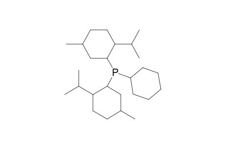 Phosphine, cyclohexylbis[5-methyl-2-(1-methylethyl)cyclohexyl]-