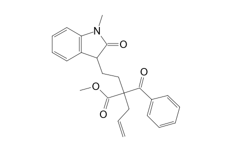 Methyl 2-benzoyl-2-[2-(1-methyl-2-oxo-2,3-dihydro-1H-indol-3-yl)ethyl]-4-pentenoate