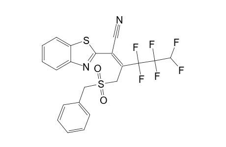 2-(2-BENZOTHIAZOLYL)-3-BENZYLSULFONYLMETHYL-4,4,5,5,6,6-HEXAFLUORO-2-HEXENENITRILE