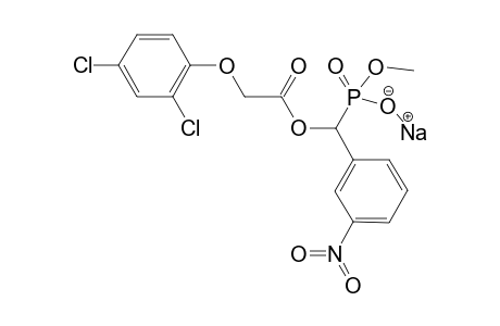 Sodium Methyl methyl-.alpha.-[(2',4'-dichlorophenoxy)acetoxy]-(3"-nitrophenyl)-phosphonate