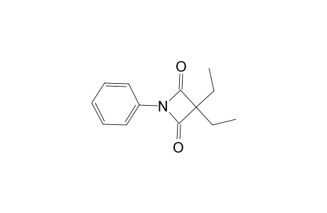 2,4-Azetidinedione, 3,3-diethyl-1-phenyl-