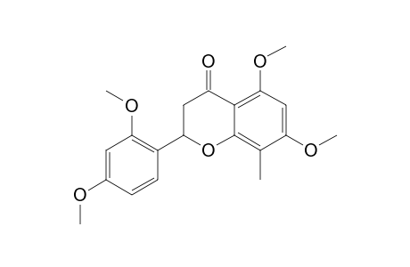 8-METHYL-5,7,2',4'-TETRAMETHOXY-FLAVANONE