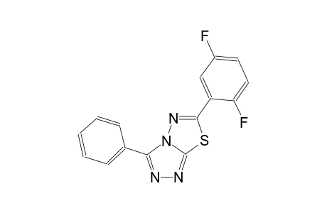 [1,2,4]triazolo[3,4-b][1,3,4]thiadiazole, 6-(2,5-difluorophenyl)-3-phenyl-