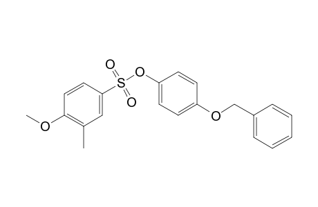 4-(benzyloxy)phenyl 4-methoxy-3-methylbenzenesulfonate