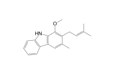 9H-Carbazole, 1-methoxy-3-methyl-2-(3-methyl-2-butenyl)-