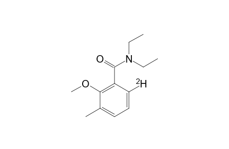 6-DEUTERO-N,N-DIETHYL-3-METHYL-ORTHO-ANISAMIDE