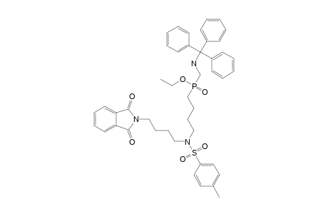 O-ETHYL-[N-TOSYL-N-(4-PHTHALIMIDOBUTYL)-4-AMINOBUTYL]-[(N'-TRITYLAMINO)-METHYL]-PHOSPHINATE