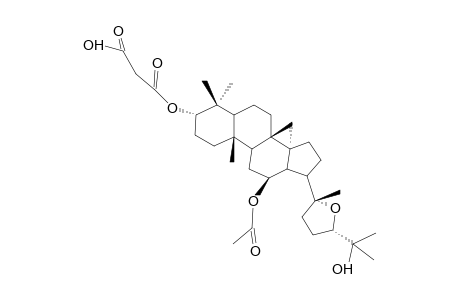 3A-O-MALONYL-12B-O-ACETYL-25-HYDROXY-(20S,24R)-EPOXYDAMMARANE