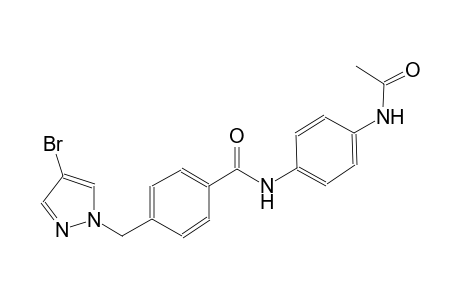 N-[4-(acetylamino)phenyl]-4-[(4-bromo-1H-pyrazol-1-yl)methyl]benzamide