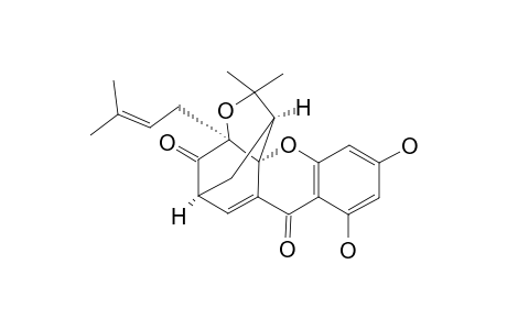 COCHINCHINOXANTHONE;(1-S,3A-R,5-R,12A-R)-3,3A,4,5-TETRAHYDRO-8,10-DIHYDROXY-3,3-DIMETHYL-1-(3-METHYL-2-BUTEN-1-YL)-1,5-