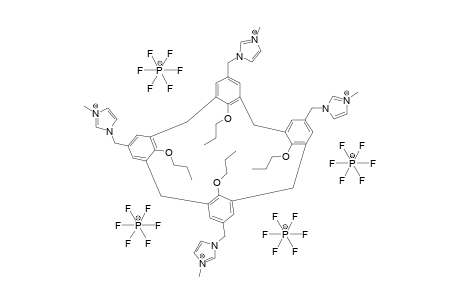 5,11,17,23-TETRAKIS-[(3-METHYLIMIDAZOL-3-IUMYL)-METHYL]-25,26,27,28-TETRAPROPOXYCALIX-[4]-ARENE-TETRAKIS-(HEXAFLUOROPHOSPHATE)