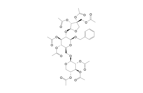 BENZYLALCOHOL-O-(2'-O-BETA-APIOFURANOSYL-6'-O-BETA-D-XYLOPYRANOSYL)-BETA-GLUCOPYRANOSIDE-PERACETATE