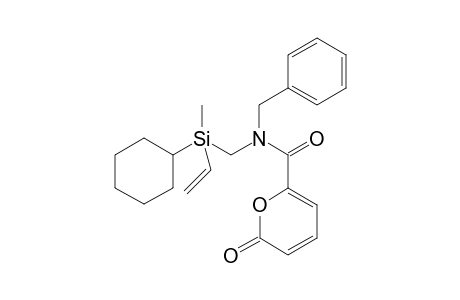 6-{N-(2'-Cyclohexyl-2'-methyl-2'-silabut-3"-enyl)-N-benzylamino]carbonyl]-pyran-2-one -