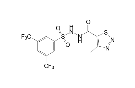 1-[(4-METHYL-1,2,3-THIADIAZOL-5-YL)CARBONYL}-2-[(alpha,alpha,alpha,alpha',alpha',alpha'-HEXAFLUORO-3,5-XYLYL)SULFONYL]HYDRAZINE