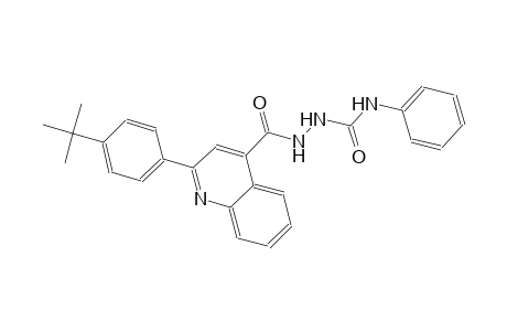 2-{[2-(4-tert-butylphenyl)-4-quinolinyl]carbonyl}-N-phenylhydrazinecarboxamide